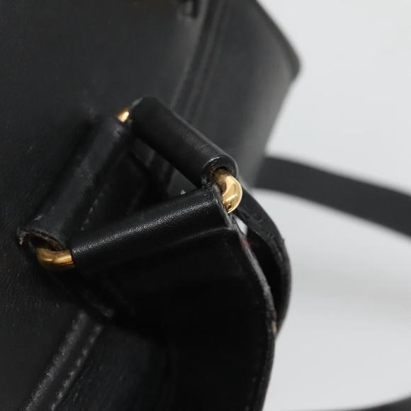 GUCCI Bamboo Backpack Leather Black Gold 003 2058 0016 Auth 136184 main image 13
